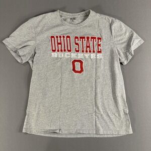 Ohio State Buckeyes Shirt Mens XL Gray NCAA Football Authentic Apparel